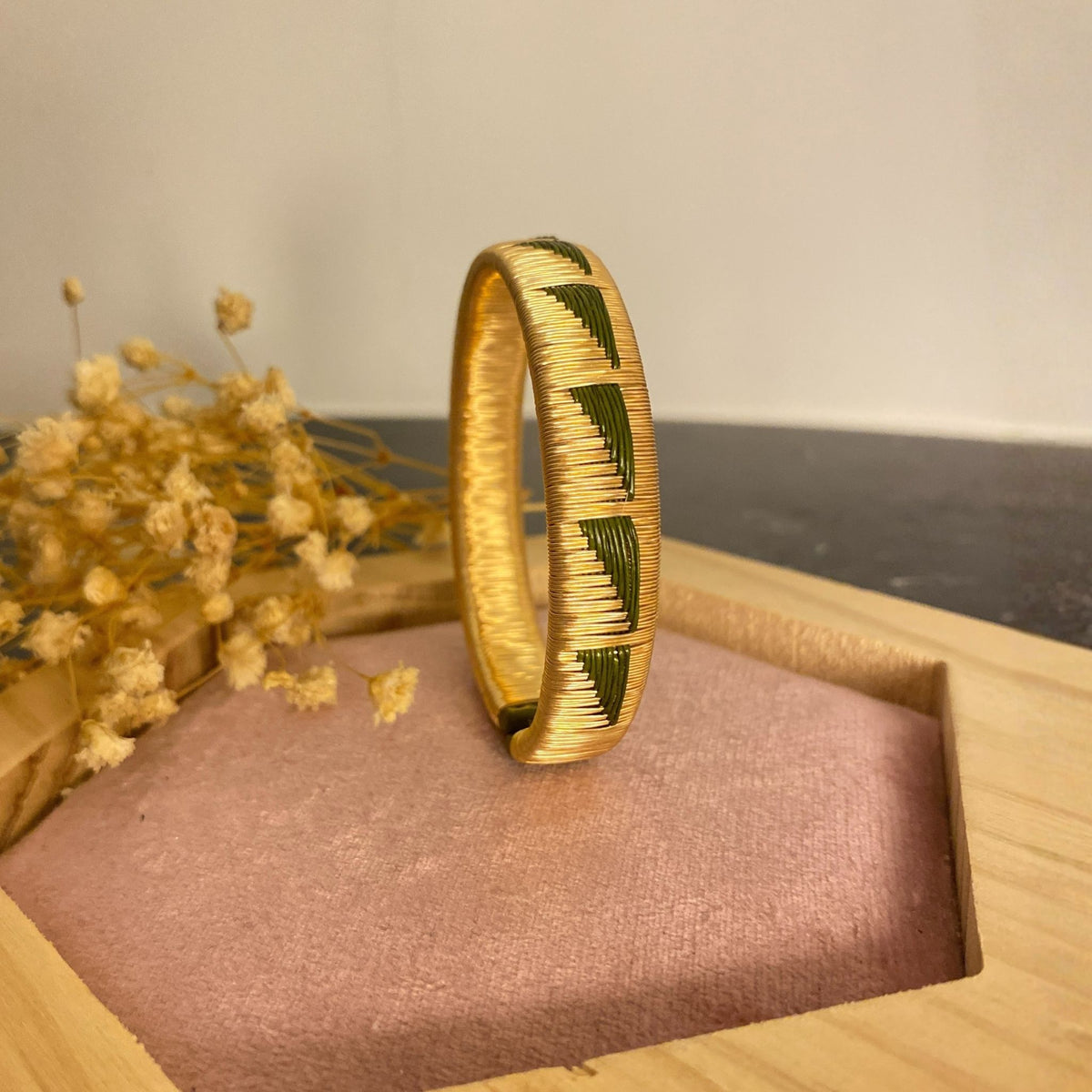 Bracelet Artisanal Montagne Vert Forêt