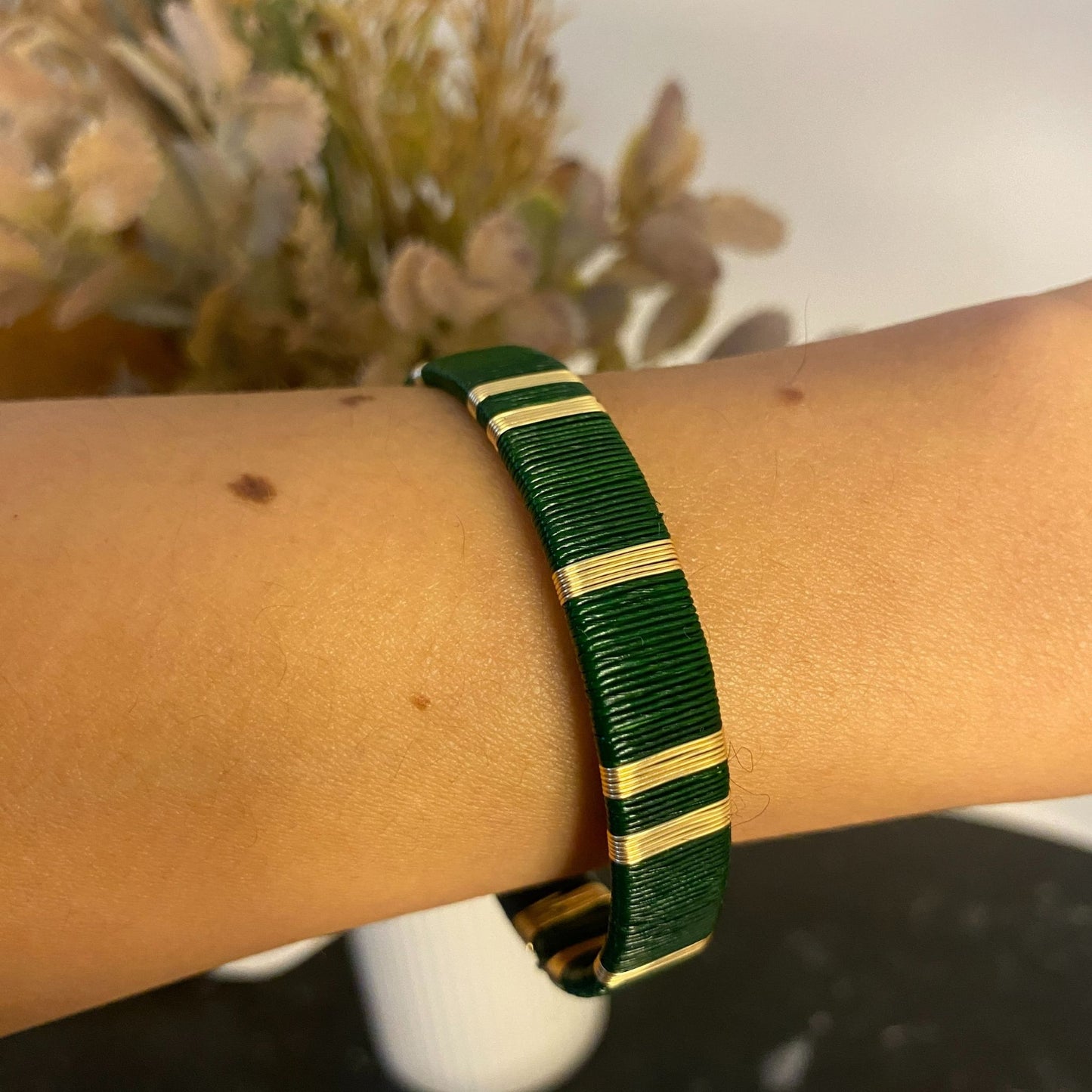 Emerald Green Handmade Bracelet