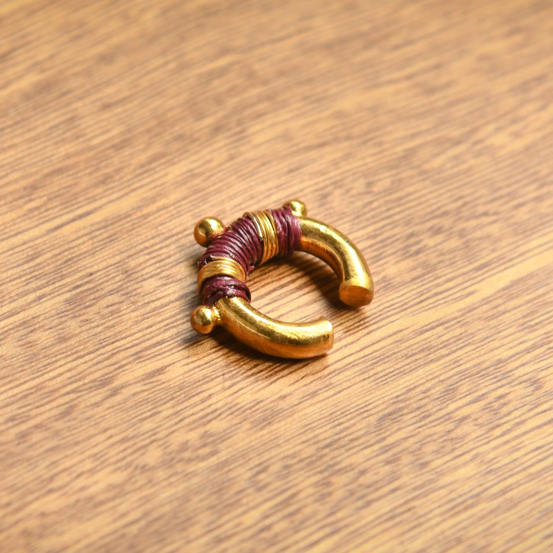 Ear cuff bordeaux or éthique Solnaré
