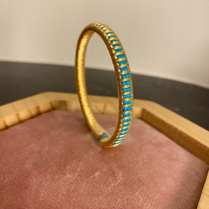 Handcrafted Slim Turquoise Bracelet