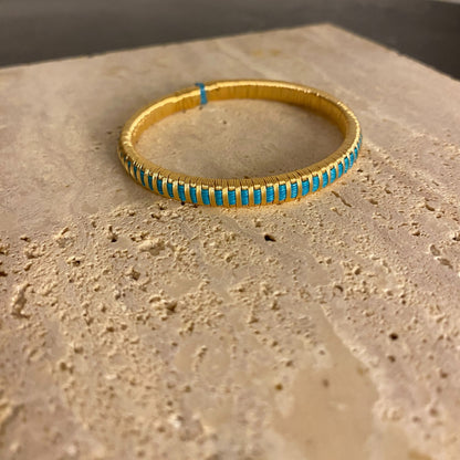 Handcrafted Slim Turquoise Bracelet