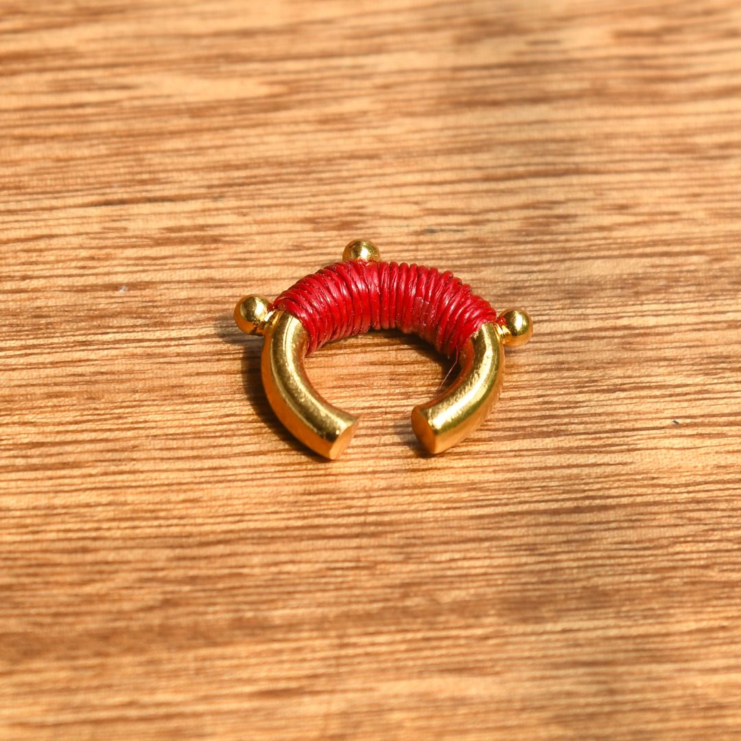 Ear cuff rouge passion éthique Solnaré