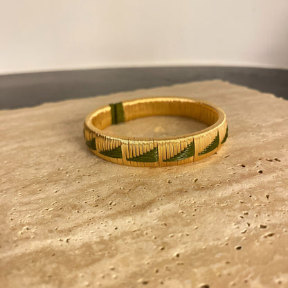 Handcrafted Mountain Forest Green Bracelet
