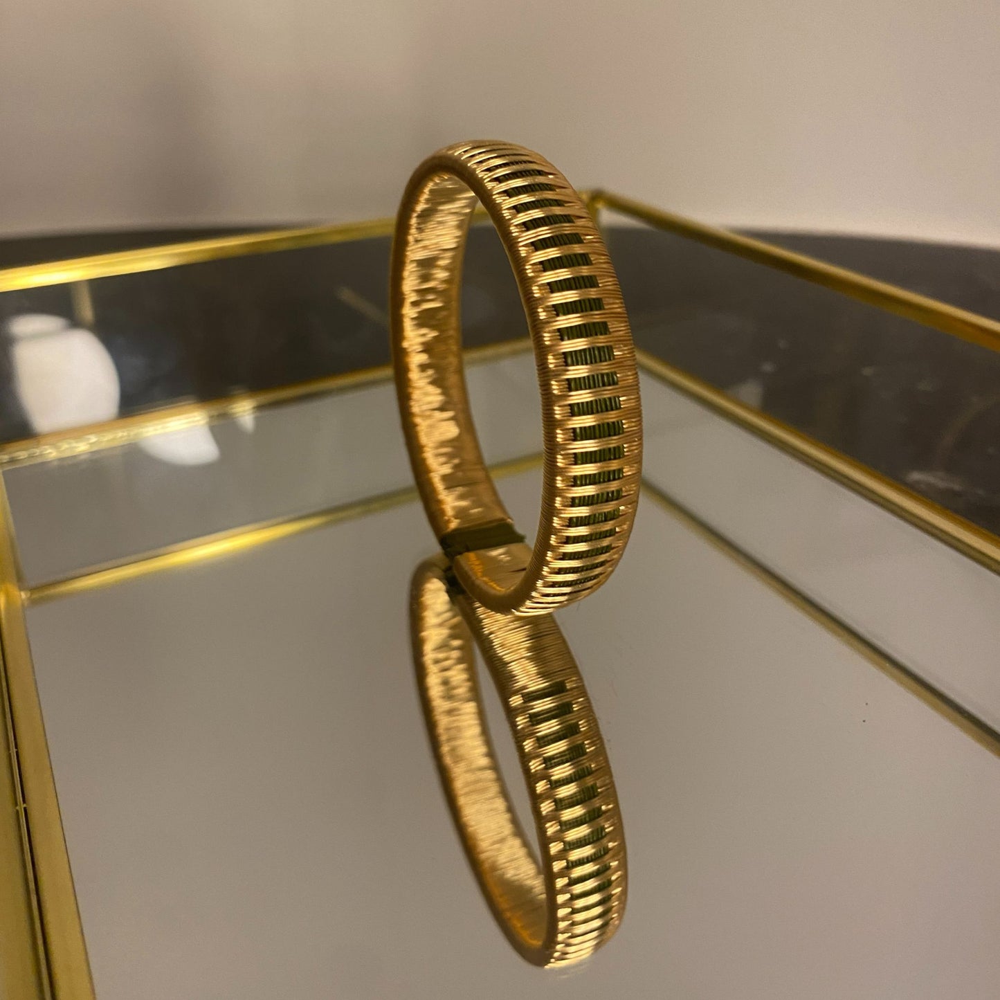 Bracelet Artisanal Pluie-Vert Forêt