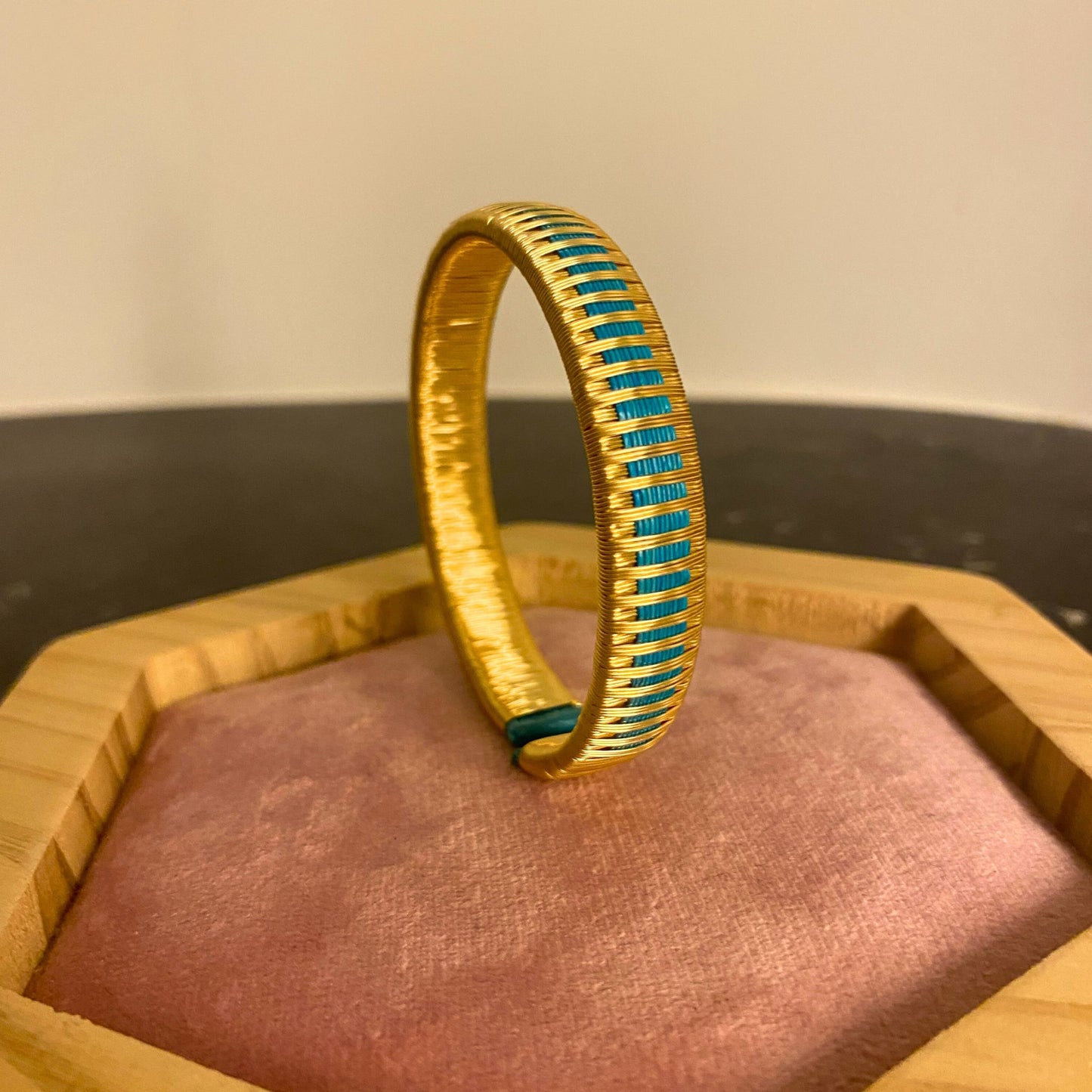 Artisanal Rain-Turquoise Bracelet
