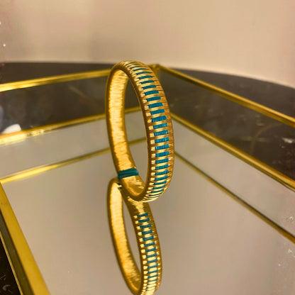 Artisanal Rain-Turquoise Bracelet