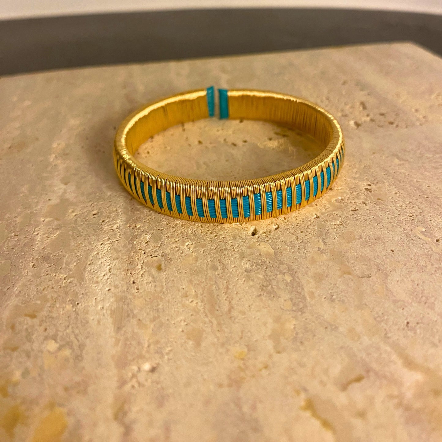Artisanal Rain-Turquoise Bracelet