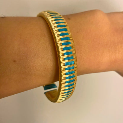 Artisanal Rain-Turquoise Bracelet