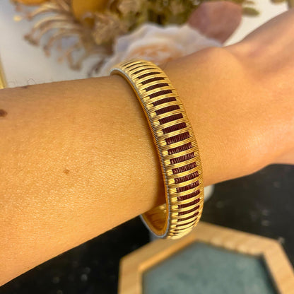 Handmade Bordeaux Rain Bracelet