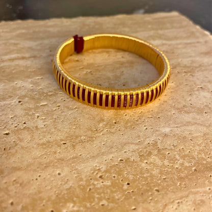 Handmade Bordeaux Rain Bracelet