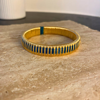 Handcrafted Rain-Blue Bracelet