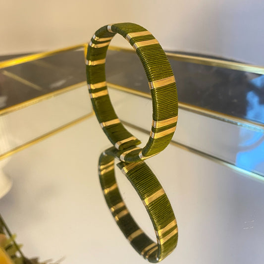 Bracelet Artisanal Vert Forêt