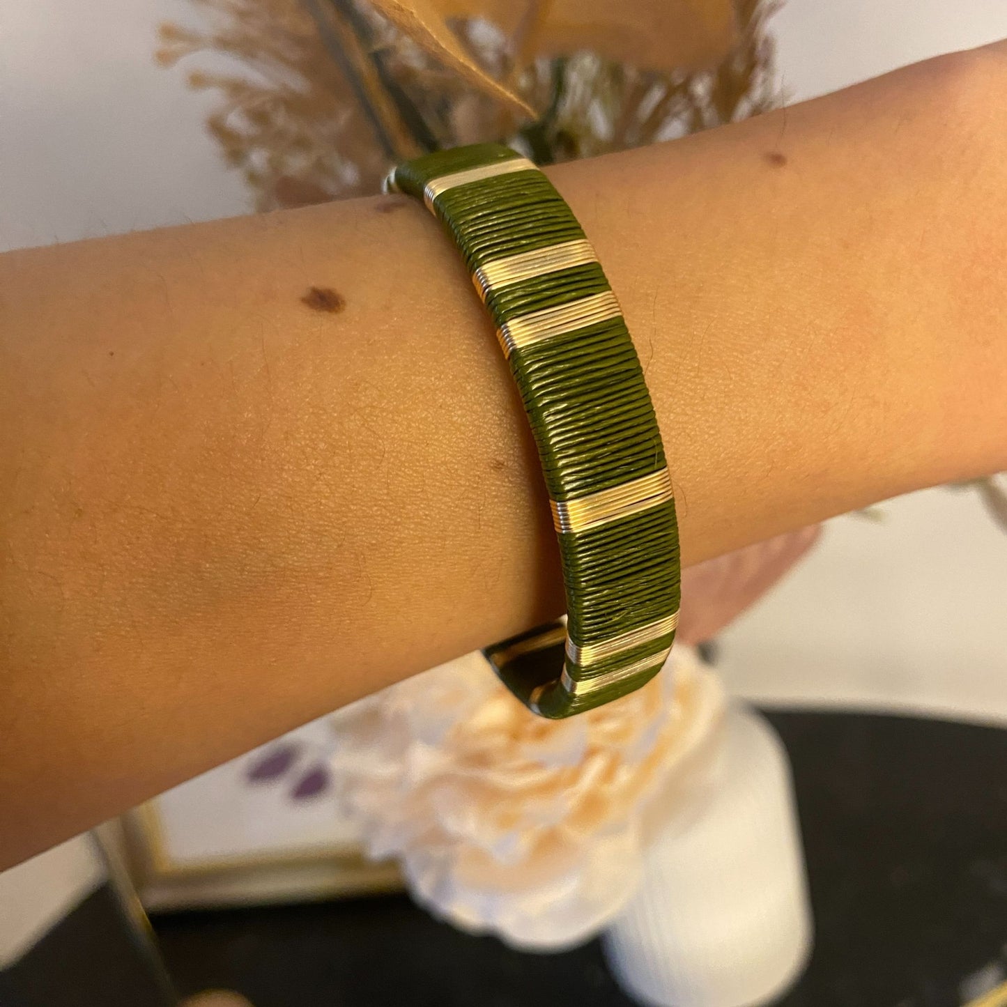 Forest Green Artisan Bracelet