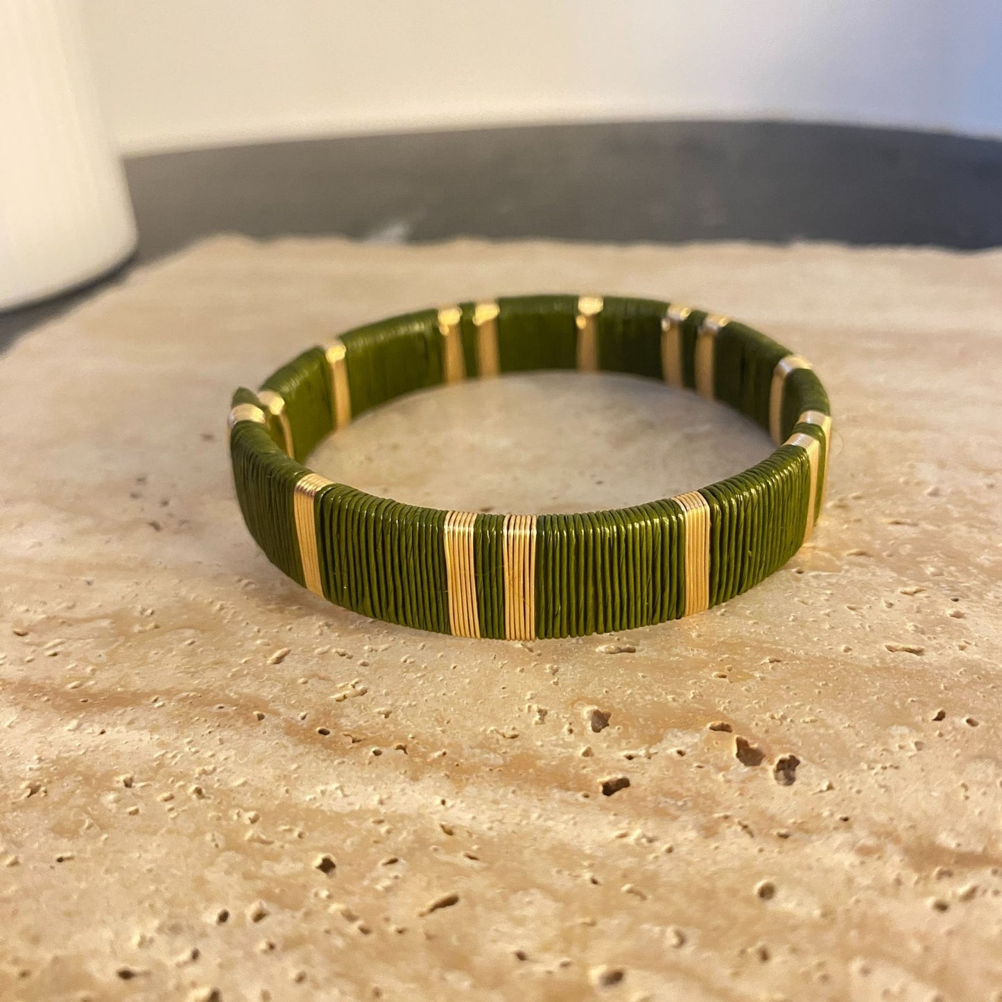 Forest Green Artisan Bracelet
