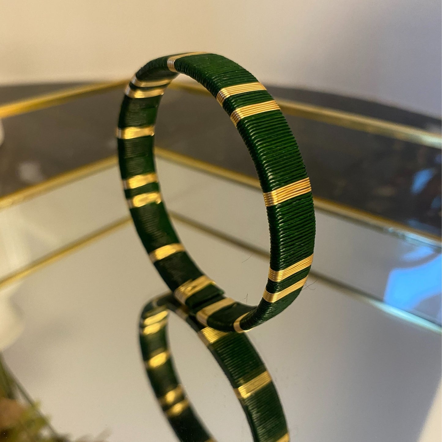 Emerald Green Handmade Bracelet