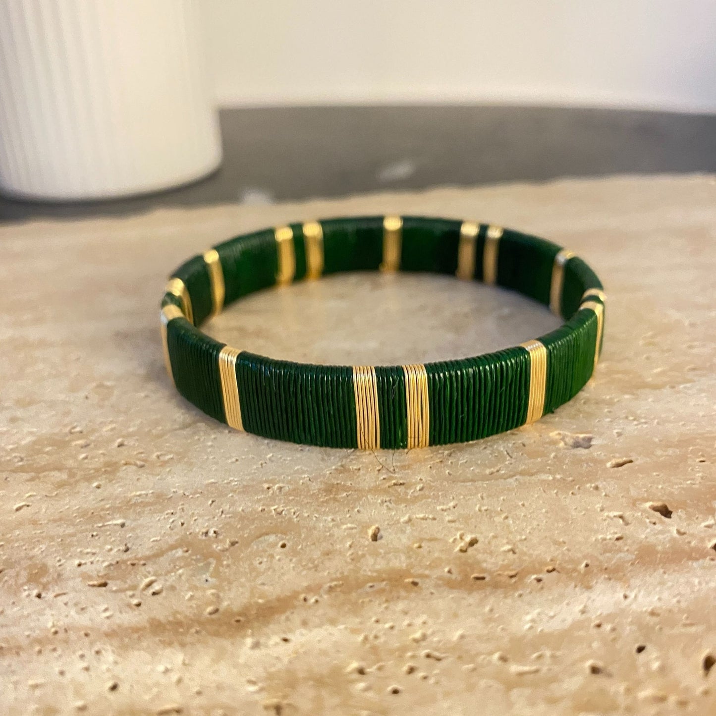 Emerald Green Handmade Bracelet