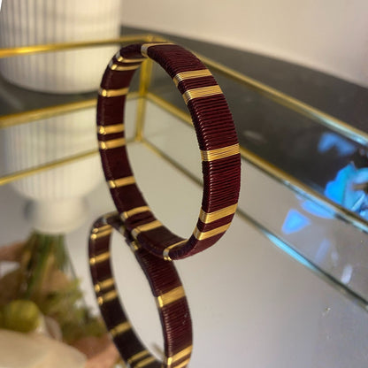 Handmade Bordeaux Bracelet