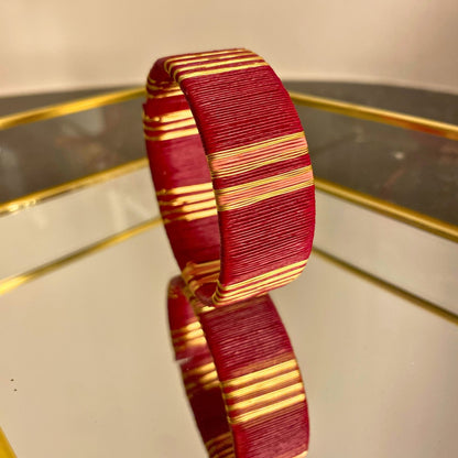 Manchette Artisanal Rouge