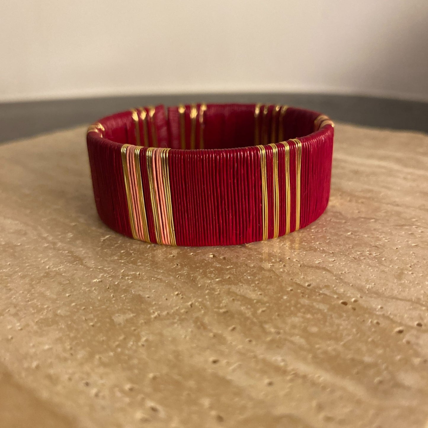 Manchette Artisanal Rouge