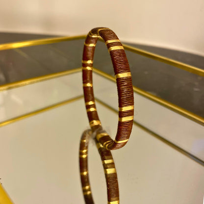 Thin Artisan Cacao Bracelet