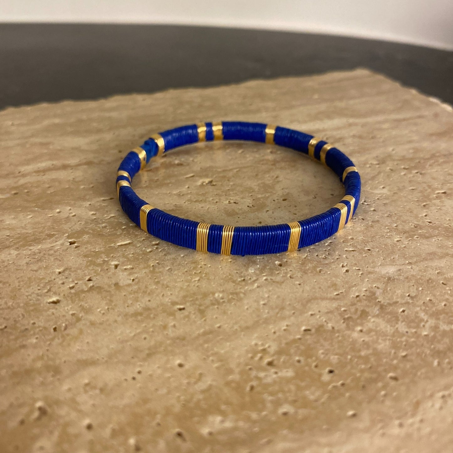 Handmade Slim Blue Bracelet