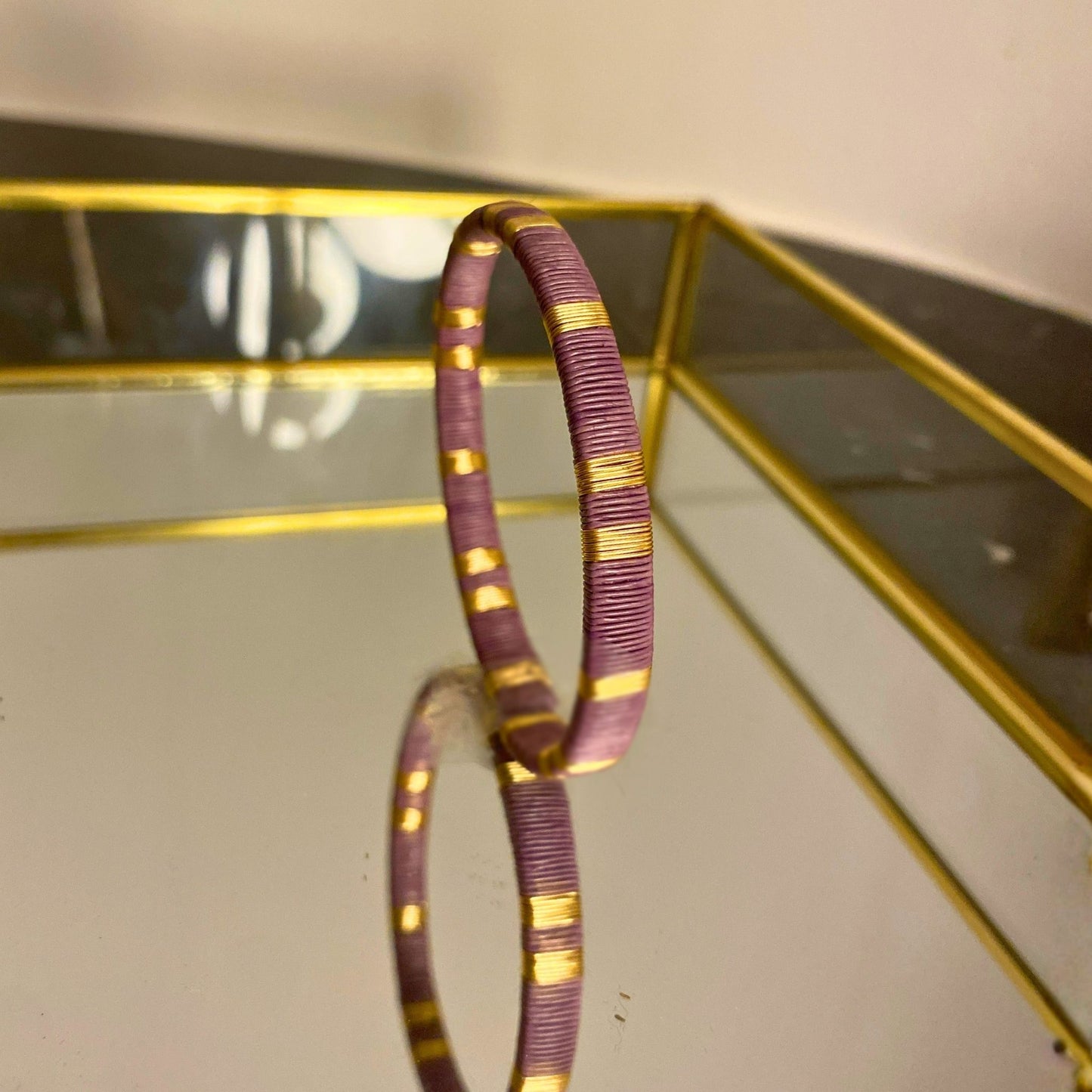 Bracelet Artisanal Slim Lilas