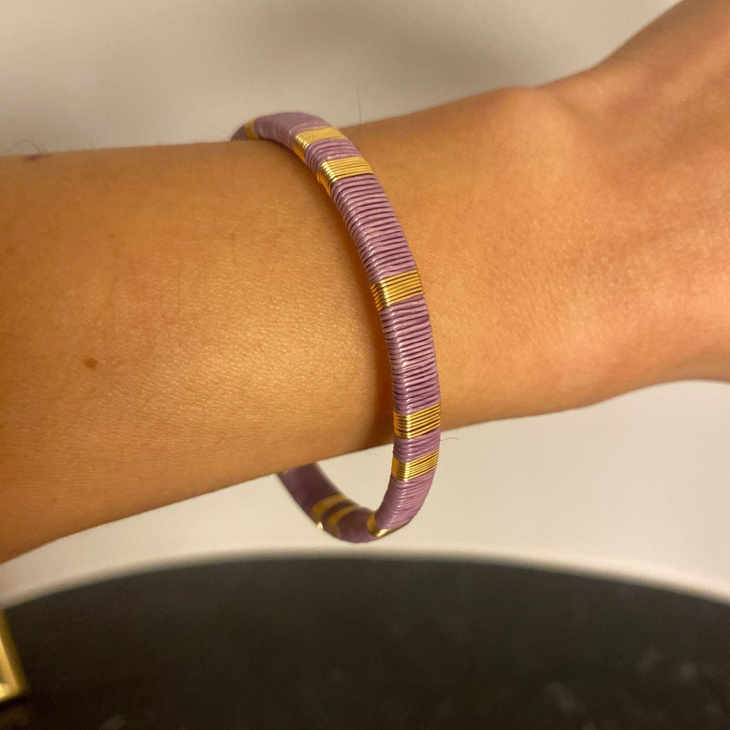 Bracelet Artisanal Slim Lilas