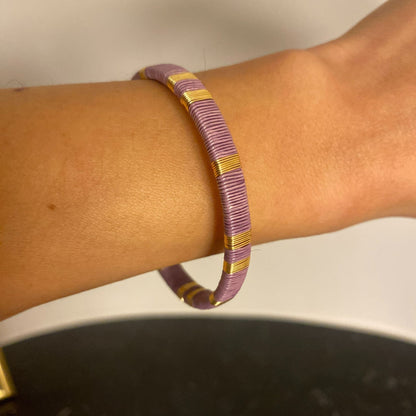 Bracelet Artisanal Slim Lilas