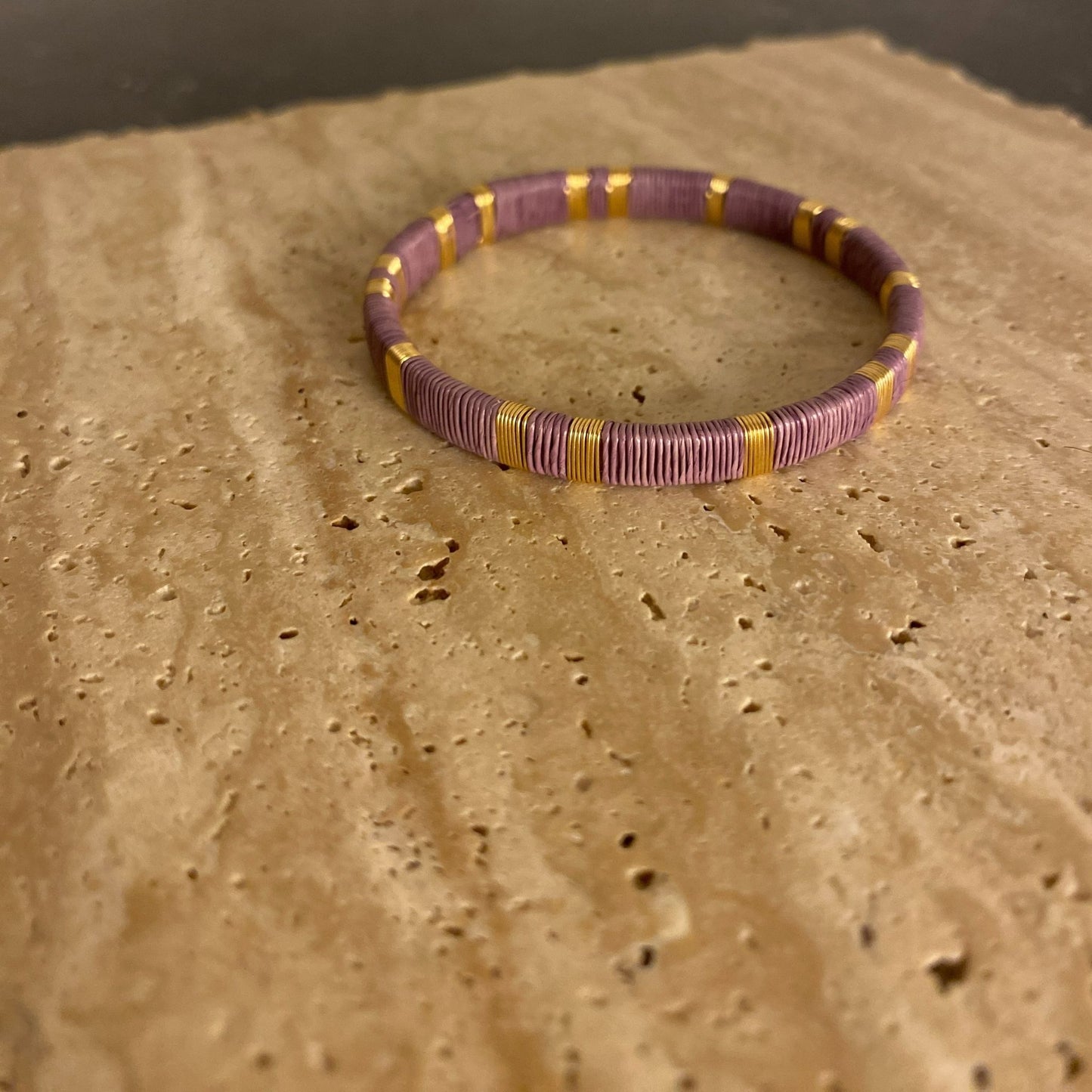 Bracelet Artisanal Slim Lilas