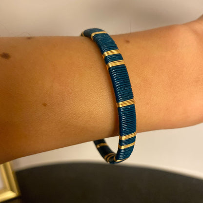 Emerald Green Slim Handmade Bracelet