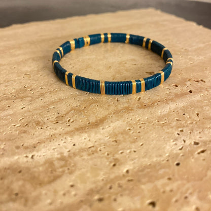 Emerald Green Slim Handmade Bracelet