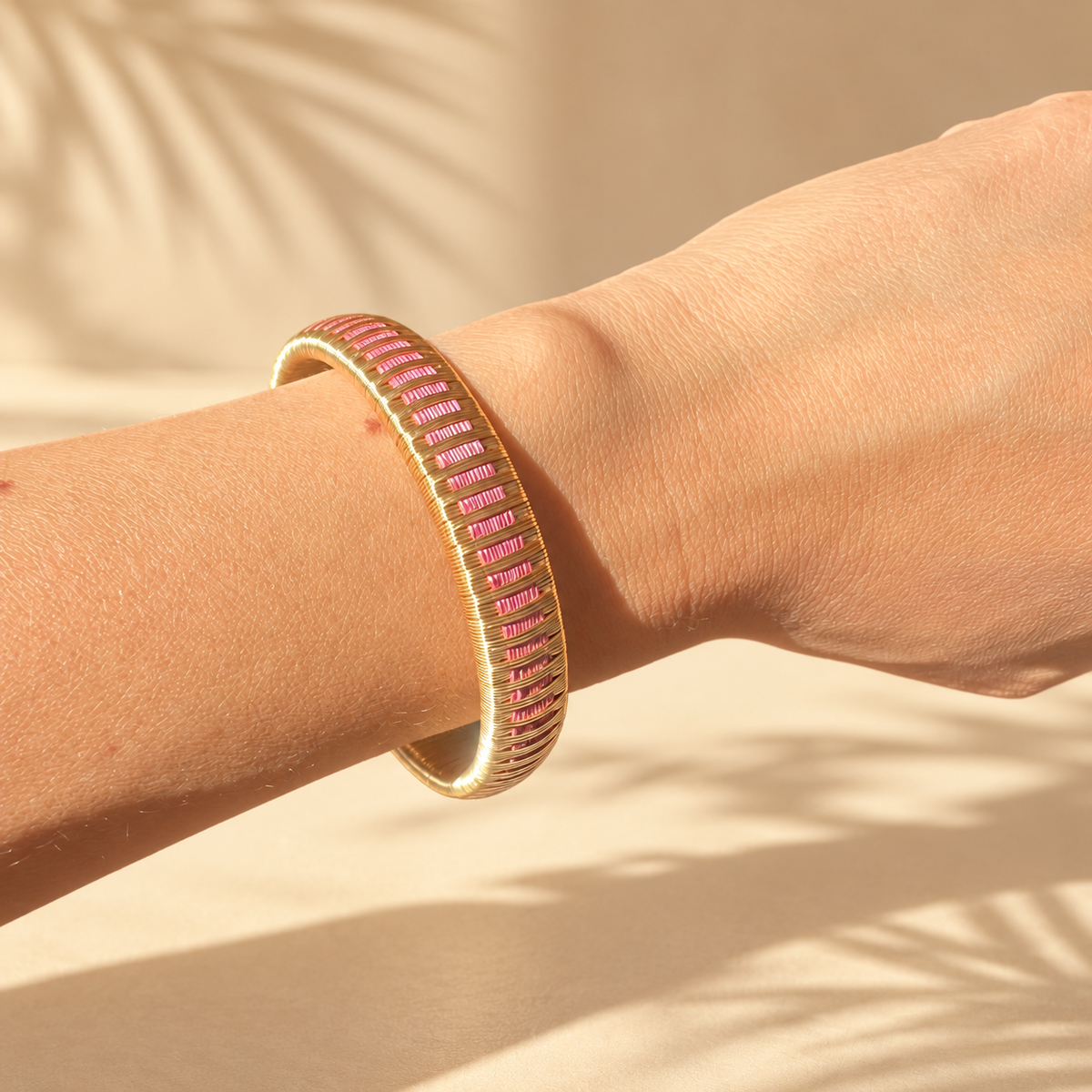 Bracelet Artisanal Pluie Rose