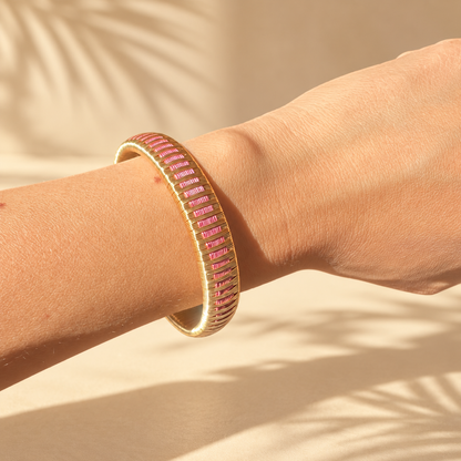 Bracelet Artisanal Pluie Rose