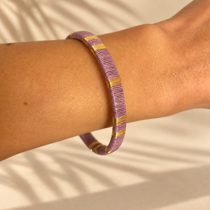 Bracelet Artisanal Slim Lilas
