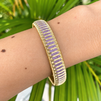 Bracelet Artisanal Pluie-Lilas