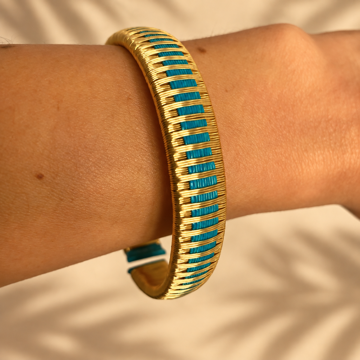 Bracelet Artisanal Pluie-Turquoise