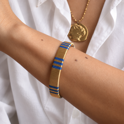 Bracelet Artisanal Lines Blue