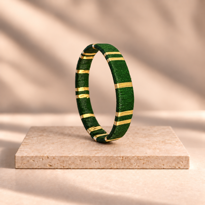 Bracelet Artisanal Vert Émeraude