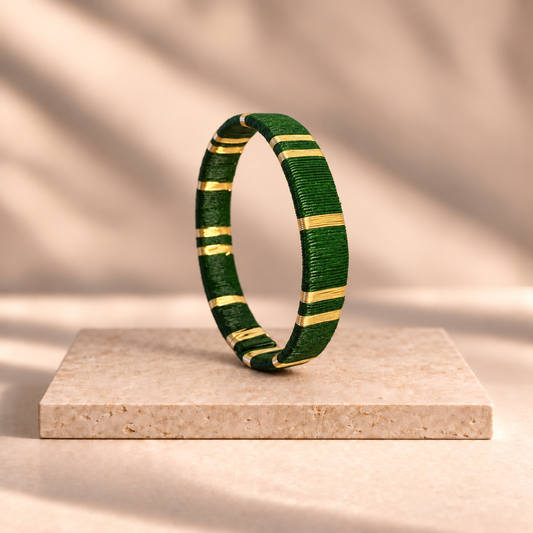 Bracelet Artisanal Vert Émeraude