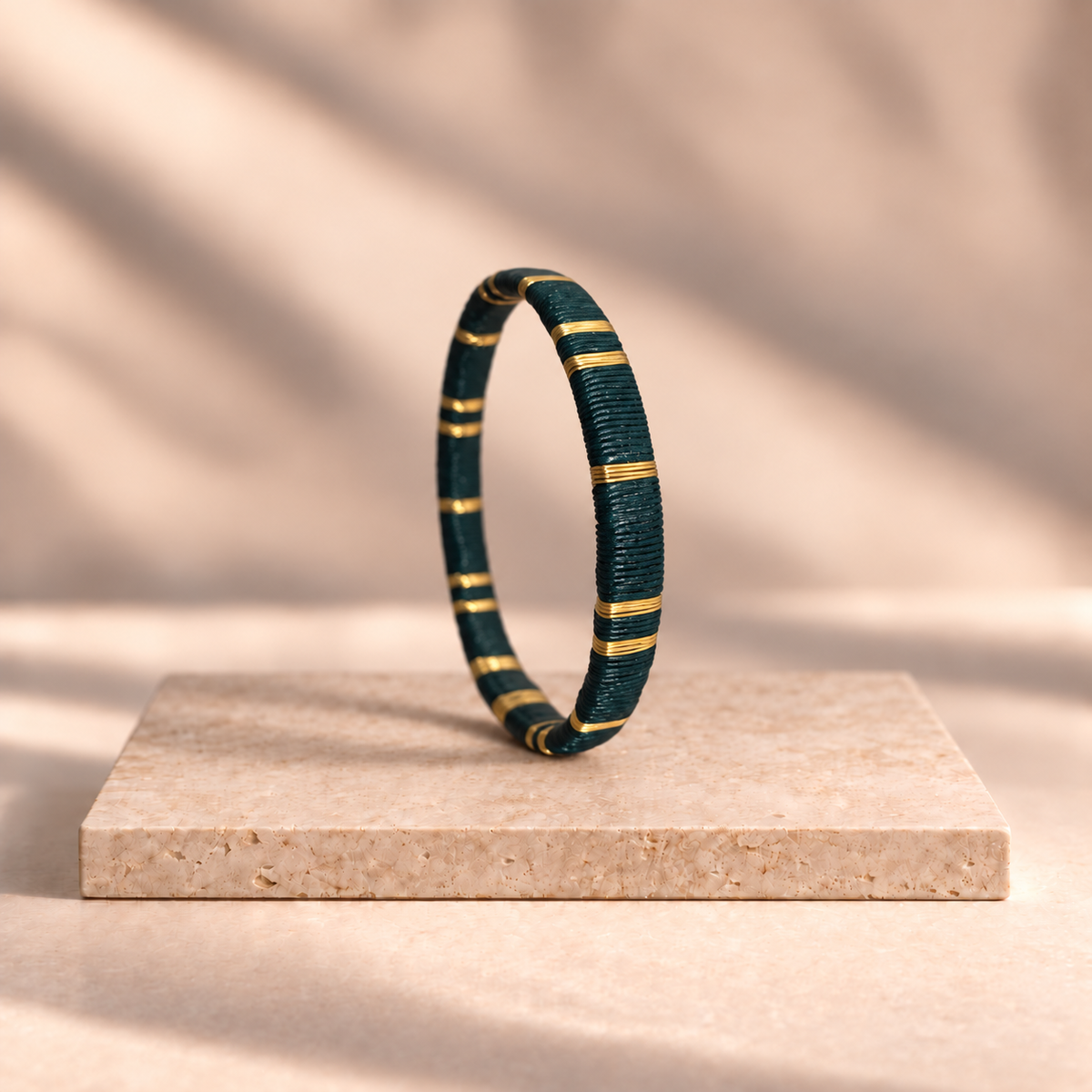 Bracelet Artisanal Slim Vert émeraude