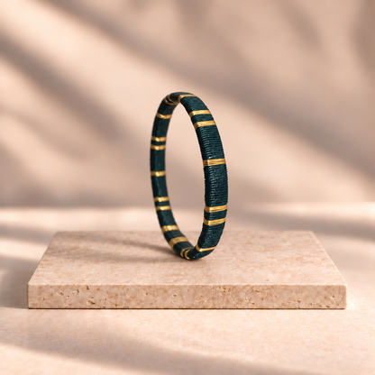 Bracelet Artisanal Slim Vert émeraude