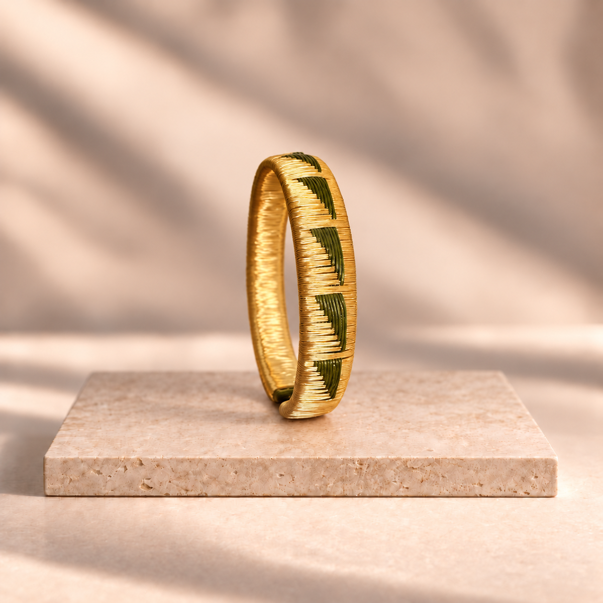 Bracelet Artisanal  Montagne Vert Forêt