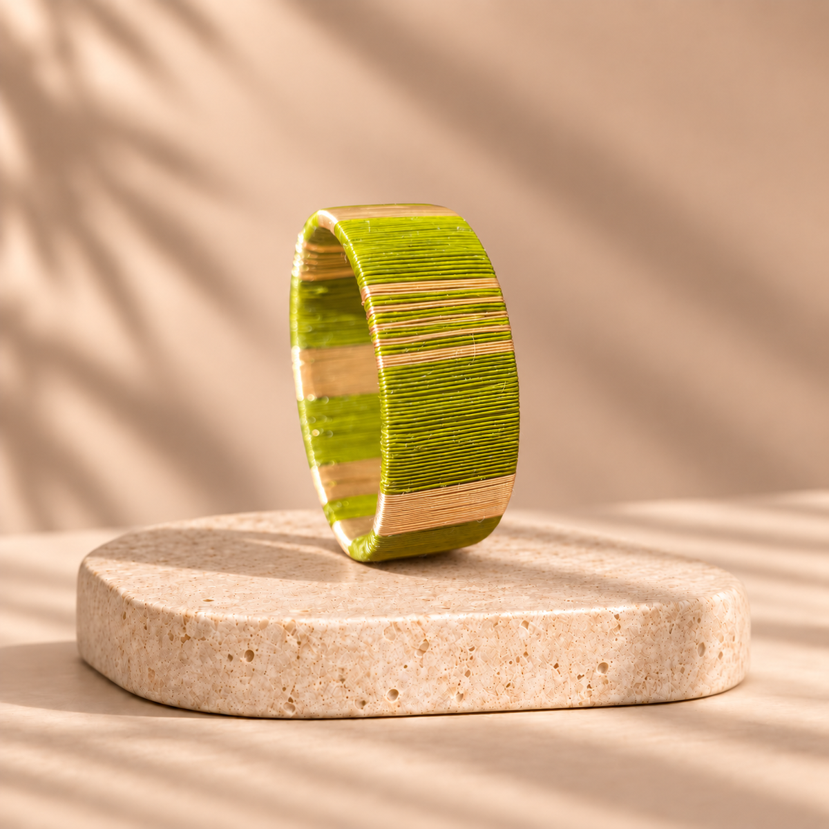 Manchette Artisanal Vert Forêt