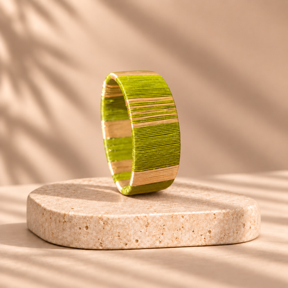 Manchette Artisanal Vert Forêt