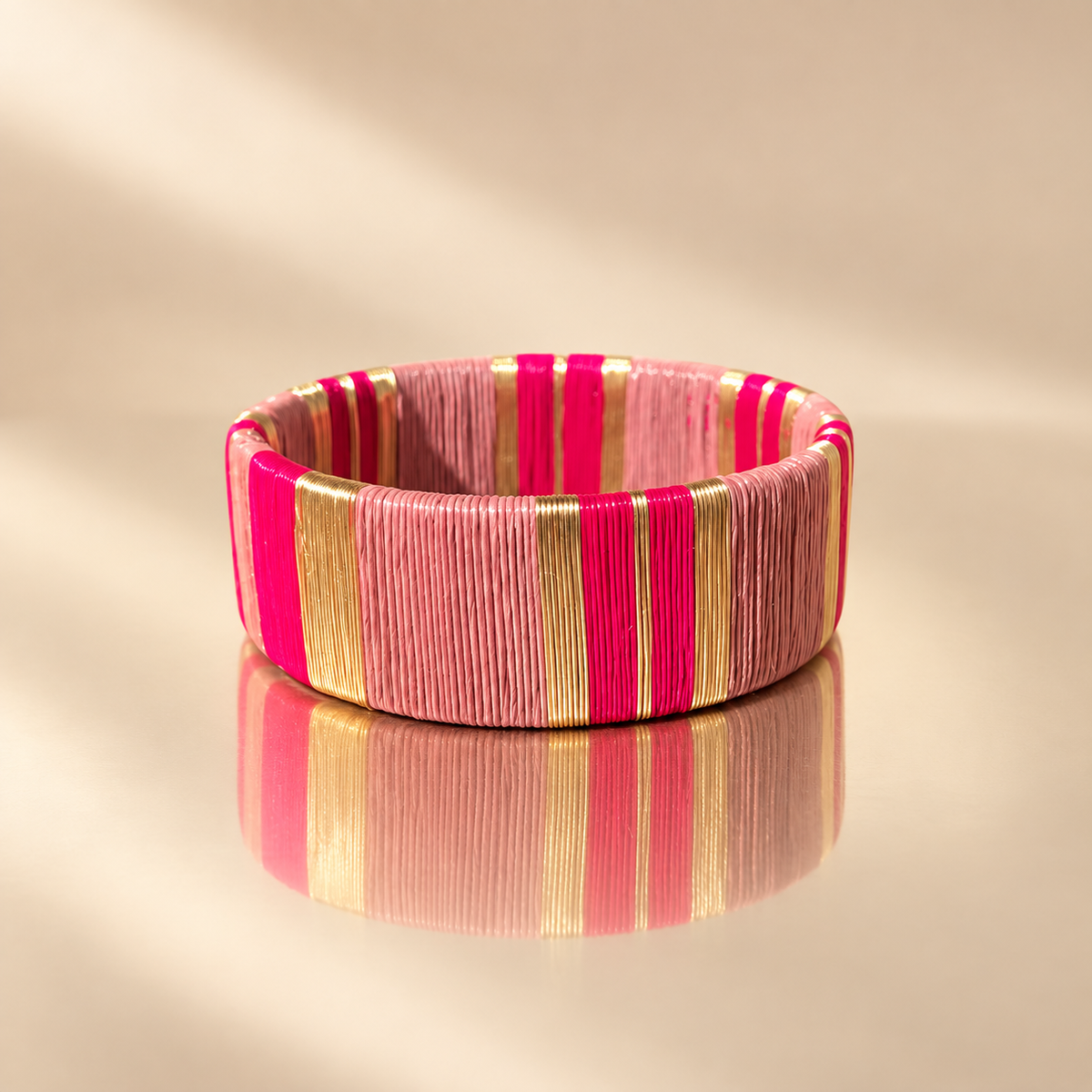 Manchette Artisanal Rose