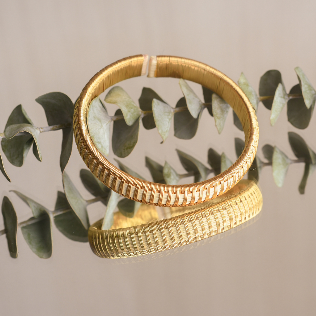 Bracelet tissé blanc éthique Pluie Solnaré