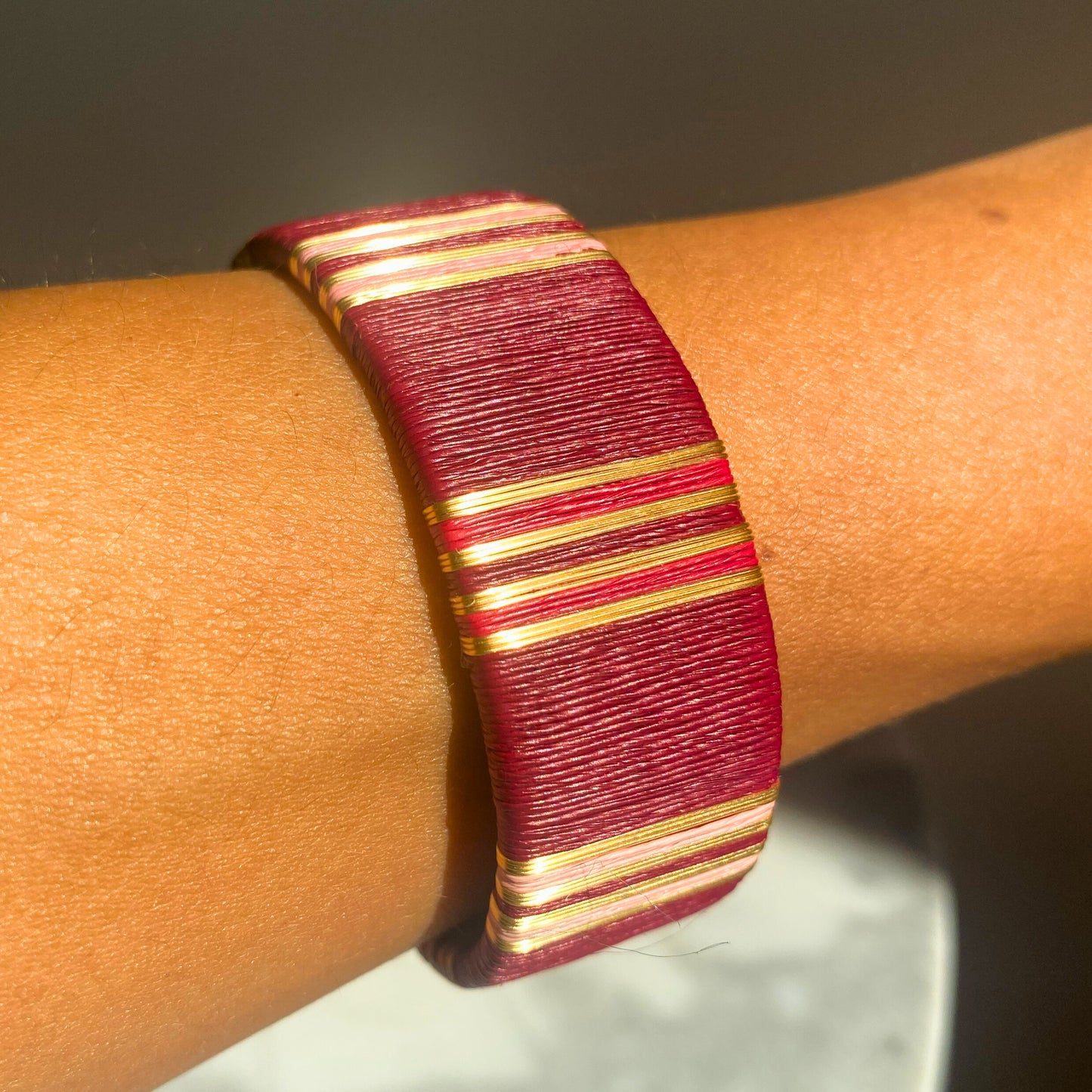 Manchette Artisanal Rouge