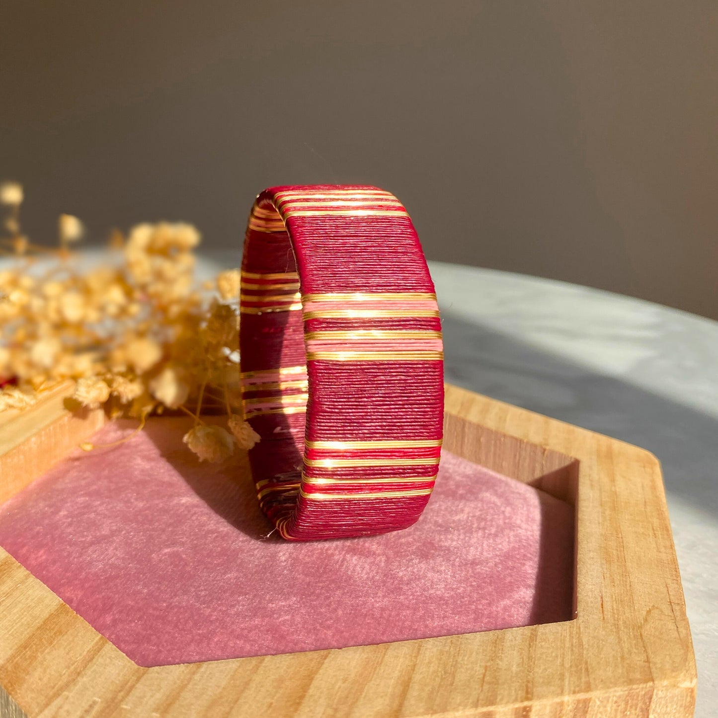 Manchette Artisanal Rouge