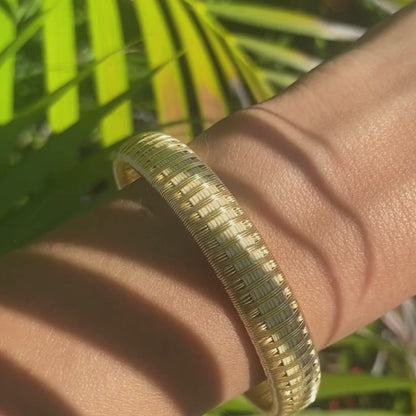 Bracelet tissé blanc éthique Pluie Solnaré