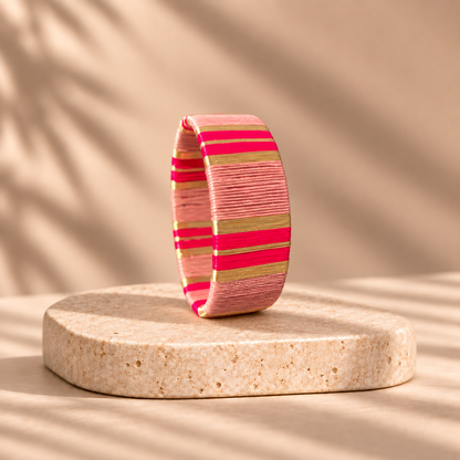 Manchette Artisanal Rose
